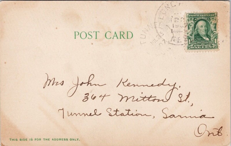 Long Pine Creek Long Pine Nebraska c1907 Tunnel ON Cancel Postcard H24