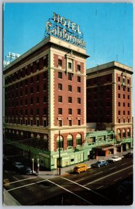 Vtg Fresno California CA Hotel Californian 1960s View Postcard