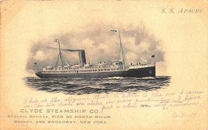 S. S. Apache Clyde Steamship Company in 1907 Postcard