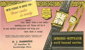 MA, Southbridge, Massachusetts, Advertising, H.J. Gammons, Lonfines-Wittnaur