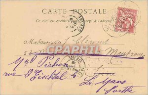 Postcard Old Bordeaux Tour Saint Michel (map 1900)