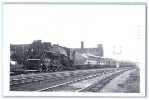 1950 Southern Train No.  30 Leaving Atlanta Georgia GA RPPC Photo Postcard