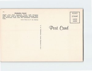 Q-23640 Night View from Seogram Tower Niagara Falls North America