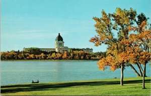 Regina Saskatchewan Legislative Buildings Wascana Lake Park Unused Postcard E99