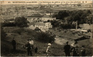 CPA Montreuil-sous-Bois - La fabrique de platre et le clos (989081)