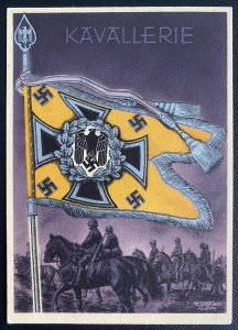 Mint WW 2 Germany Color Picture Postcard Cavalry Division