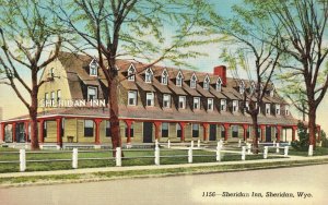 Vintage Postcard Sheridan Inn Leading Hotel Building Metropolis Sheridan Wyoming