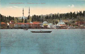 US6572 cimetiere turc a eyoub boat  constantinople istanbul turkey