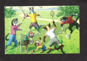 Alfred Mainzer Dressed Cats Badminton