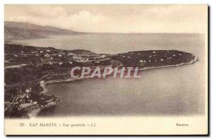 Old Postcard Cap Martin Vue generale