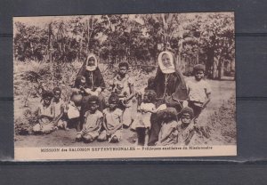 SOLOMON ISLANDS,MISSION des SALOMON SEPTENTRIONALES,NUNS, NATIVE CHILDREN,c1920.