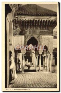 Old Postcard Fes the Mosque Quaraouine