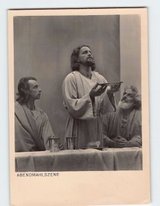 Postcard Abendmahlszene, Passionsspiele 1950 Oberammergau, Germany