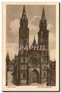 Postcard Old Nurnberg Lorrenskirche