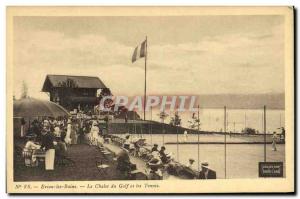 Old Postcard Tennis Evian les Bains The golf cottage and tennis