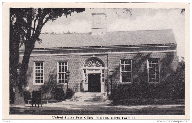 Post Office , WELDON , North Carolina , 1930s