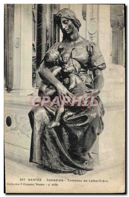 Old Postcard Nantes Cathedral Tomb Lamoriciere