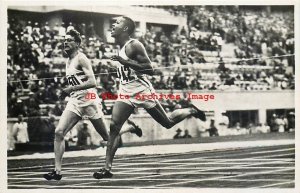 1936 Berlin Olympics, RPPC, Archie Williams 400 Meter Gold Medal,Black Americana