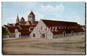 Old Postcard Saint Pierre sur Dives old halls 13 and 14th