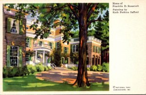 Home Of Franklin D Roosevelt Painting By Ruth Perkins Safford