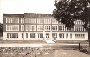 J11/ Toledo Iowa RPPC Postcard c1930s Public School Building 103