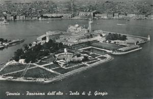 RPPC Panorama of Saint George Island at Venice, Italy