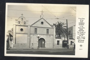 RPPC LOS ANGELES CALIFORNIA OLD MISSOURI CHURCH VINTAGE REAL PHOTO POSTCARD