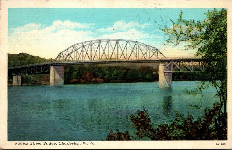 West Virginia Charleston Patrick Street Bridge 1942 Curteich