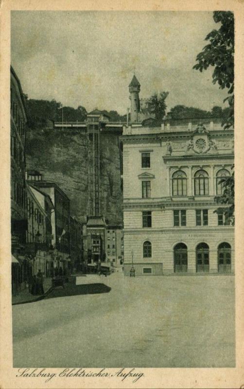 austria, SALZBURG, Elektrischer Aufzug, Electric Elevator (1920s)