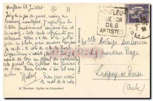 Postcard Old Church Honfleur Criquebeuf