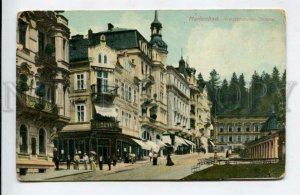 428373 CZECH MARIENBAD Marianske Lazne Kreuzbrunnen strasse BANK Vintage