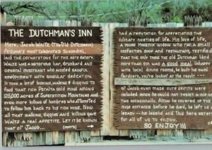The Dutchman's Inn Tortilla Flats Arizona Continental Chrome Postcard