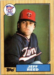 1987 Topps Baseball Card Jeff Reed Texas Rangers sk3085