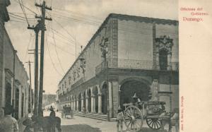 DURANGO MEXICO OFICINAS DEL GOBIERNO UNDIVIDED ANTIQUE POSTCARD