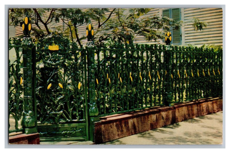 Postcard LA Cornstock Fence New Orleans La. Louisiana 