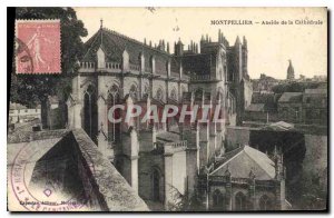 Postcard Old Montpellier Apse of the Cathedral