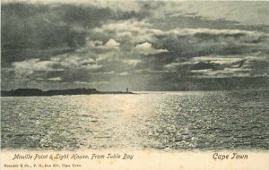 Capetown C-1905 South Africa Mouille Point Light House Table Bay Postcard 13082