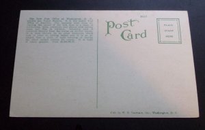 UNUSED POSTCARD - NEW CITY POST OFFICE ADJ. UNION STATION, WASHINGTON, D.C.