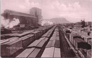 Fort William ON Ontario CPR Yards Unused Vintage Postcard E35