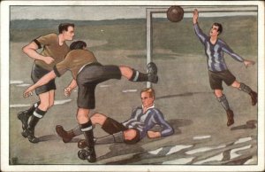 Sports Soccer Football Game Goalie Uniforms Series 129/1273 Postcard G19