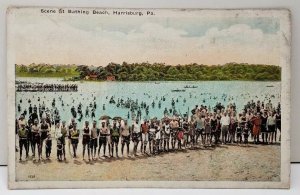 Harrisburg Pa Scene at Bathing Beach Postcard E6