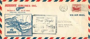 Cover Letter 1956 Mohawk Arilines Glens Falls