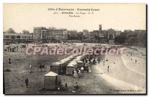 Old Postcard Dinard The Beach