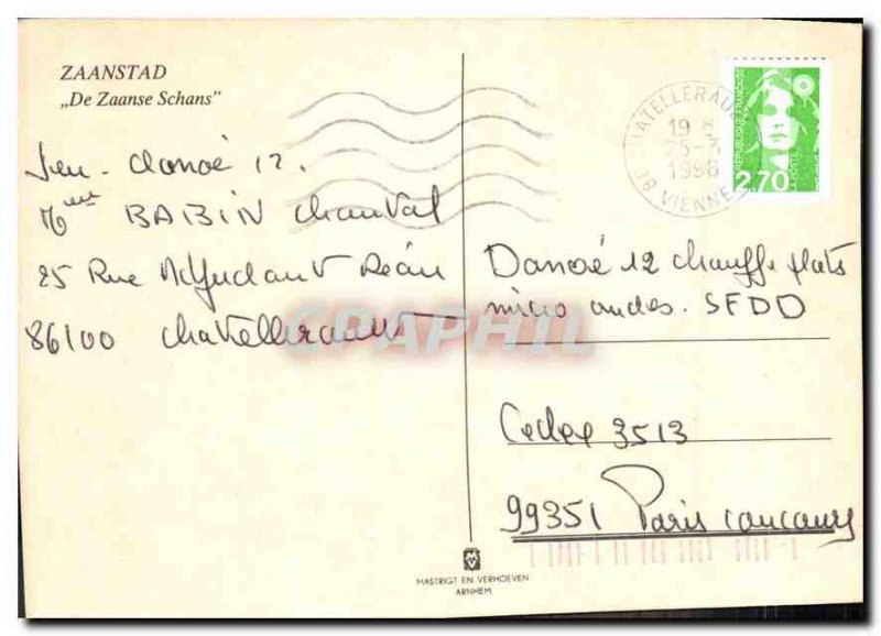 Postcard Modern Zaanstad De Zaanse Schans