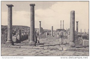 Tunisia Ruines Romaines de Timgad Entree de la Maison de Sertius