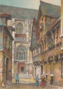 France Postcard - Lisieux (Calvados) - Vieilles Maisons De La Rue De La...RR9425