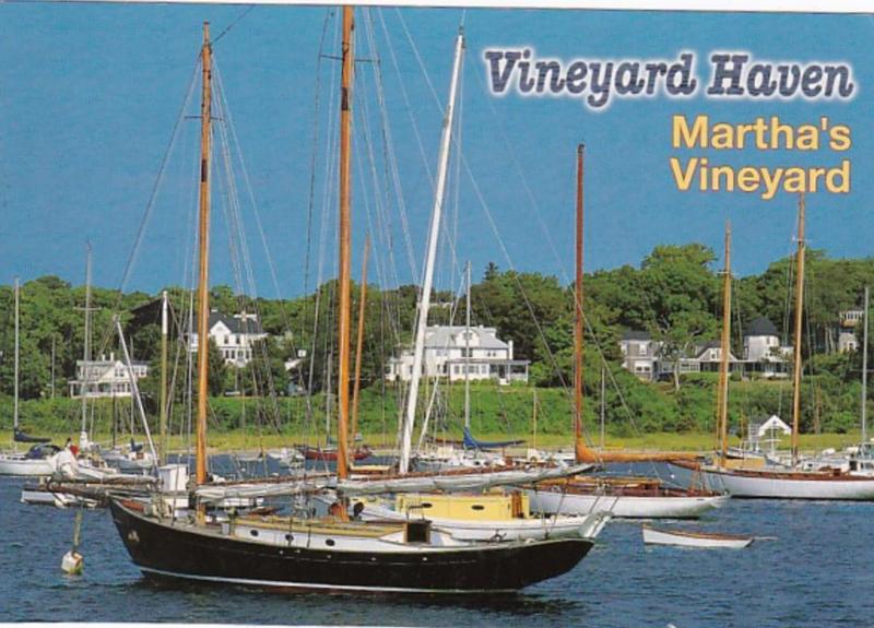 Massachusetts Martha's Vineyard Vineyard Haven Harbor View 1995