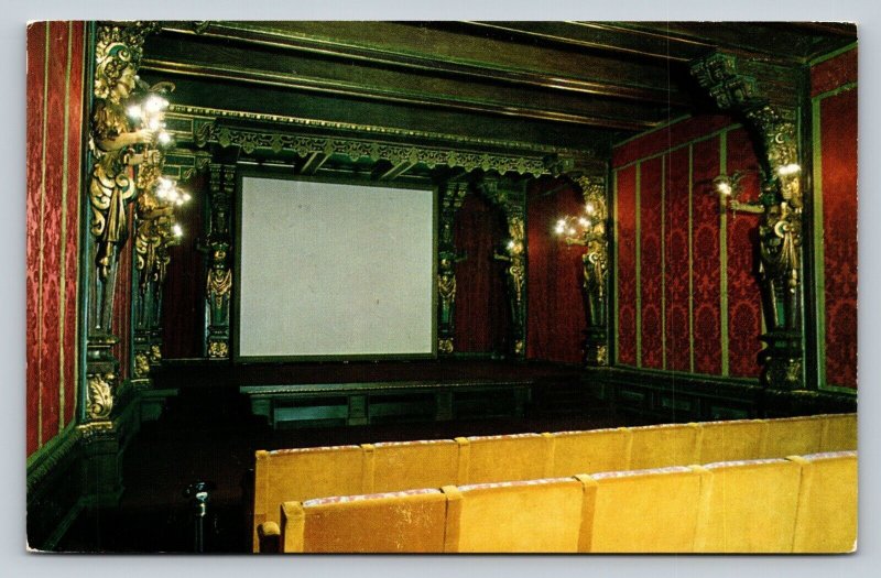 La Casa Grande Theatre Monument SAN SIMEON California Vintage Postcard 0658