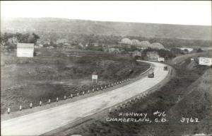 Chamberlain SD HWY #16 Real Photo Postcard