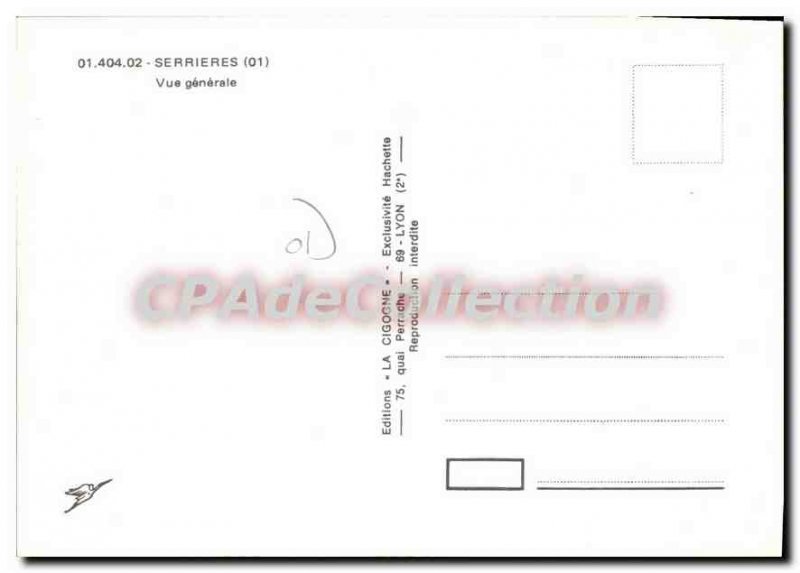 Postcard Old Serrieres general view